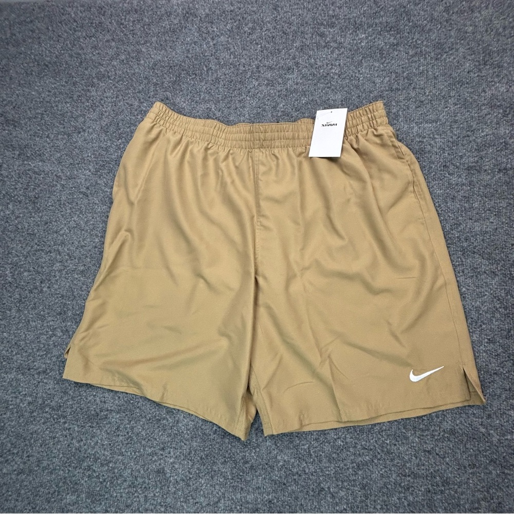Nike Swim Men’s Swim Trunks Shorts Brown NESSF558 Mesh Brief Liner Size 2XL NWT - Picture 2 of 14